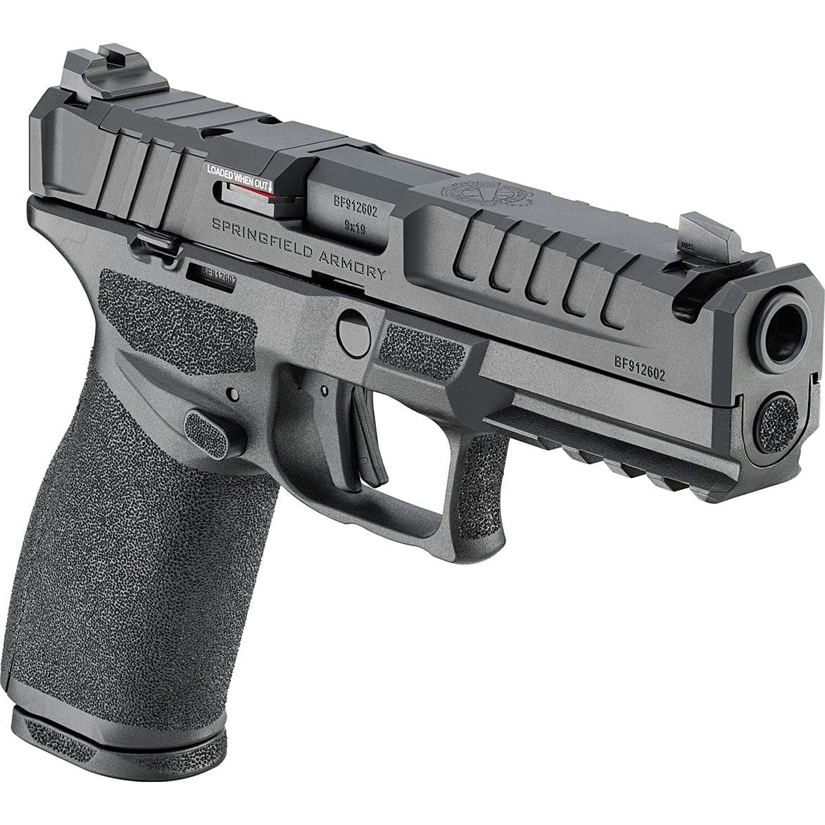 Springfield Gear Pac Echelon 4.5F Comp Handgun 9mm Luger 15rd(4) Magazines 4.5" Barrel U-Notch Sights Green Dot & Bag