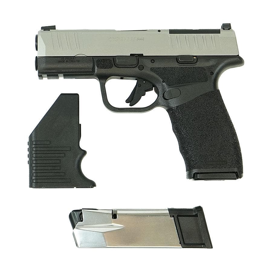Springfield Hellcat Pro OSP Low Capacity Handgun 9mm Luger 10rd Magazines(2) 3.7" Barrel Stainless Slide/Black Frame