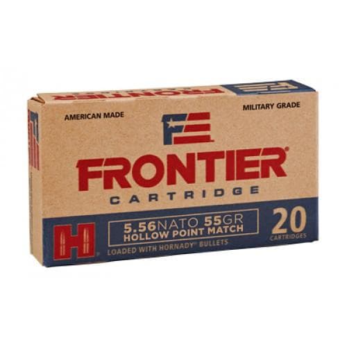 Hornady Frontier NATO Rifle Ammunition 5.56mm 55 gr HP-MATCH 20/ct