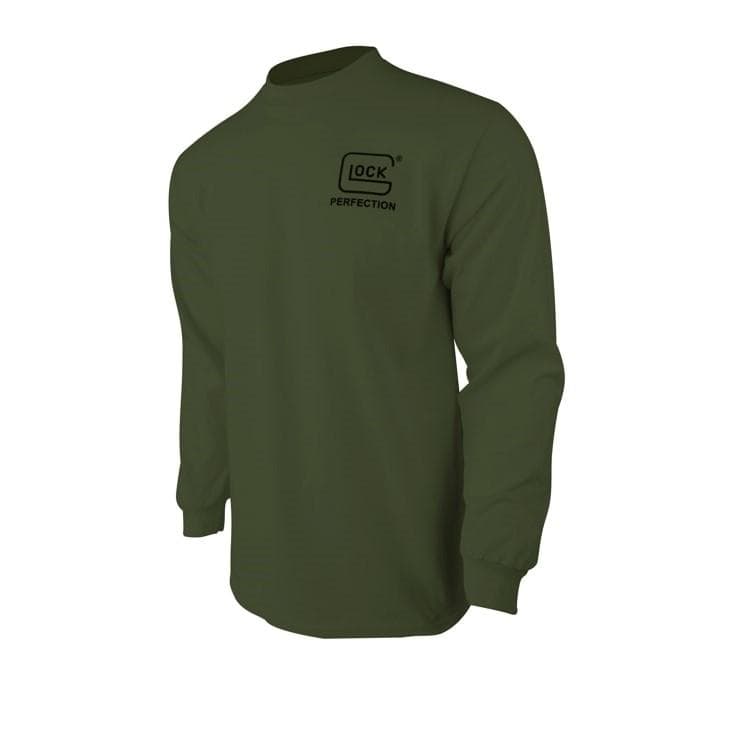 Glock Born in Austria Long Sleeve Shirt Military Green M