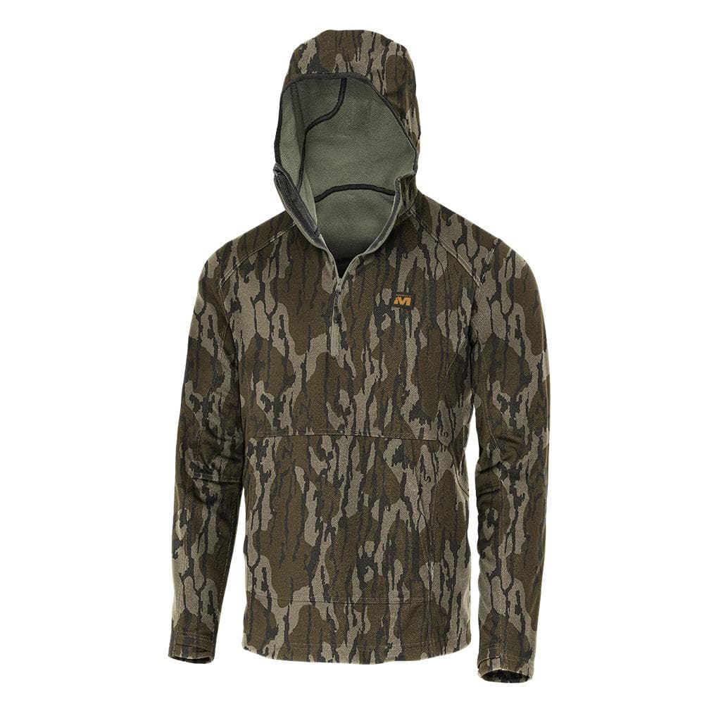 Muddy DV8 Quest Midweight Quarter Zip Hoodie Mossy Oak Bottomland L