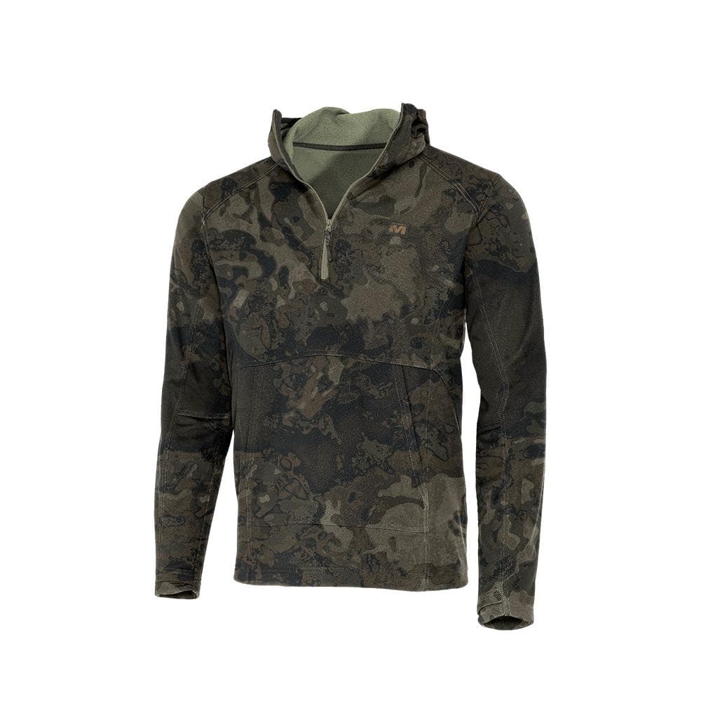 Muddy DV8 Quest Midweight Quarter Zip Hoodie Veil Canyon Grey 2XL