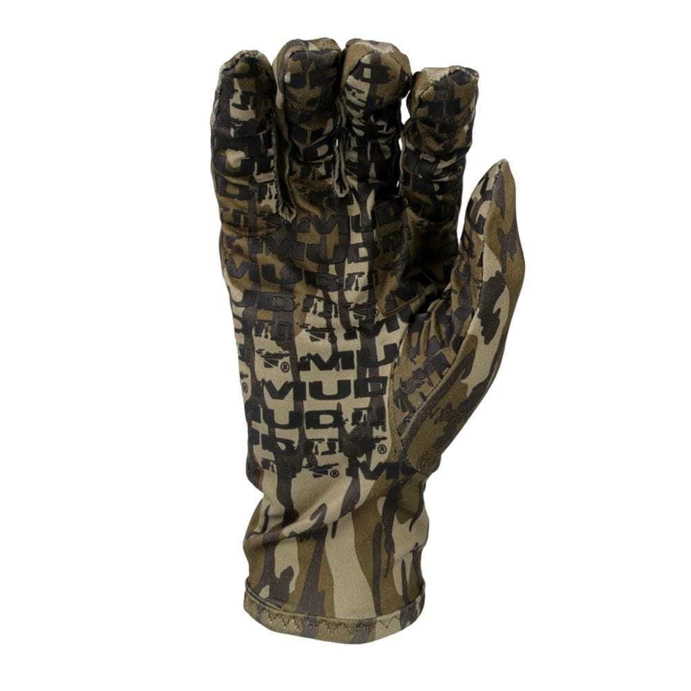 Muddy Lightweight Fleece Gloves Mossy Oak Bottomland M