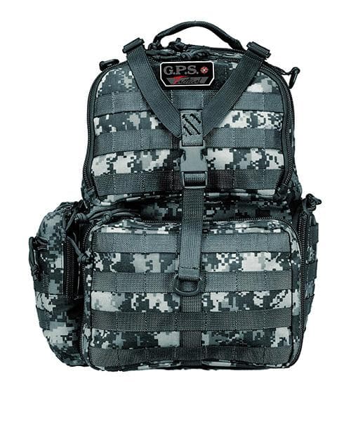 G-Outdoors Tactical Range Backpack 3 Handguns Capacity -Gray Digital