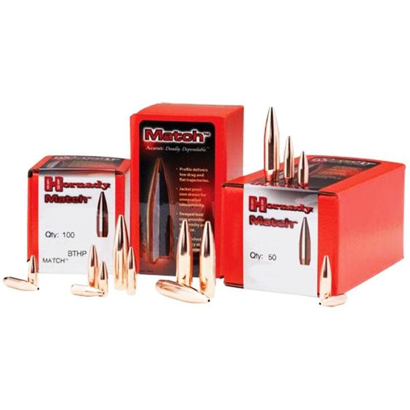 Hornady Match Bullets .22 cal .224" 75 gr BTHP MATCH 100/ct