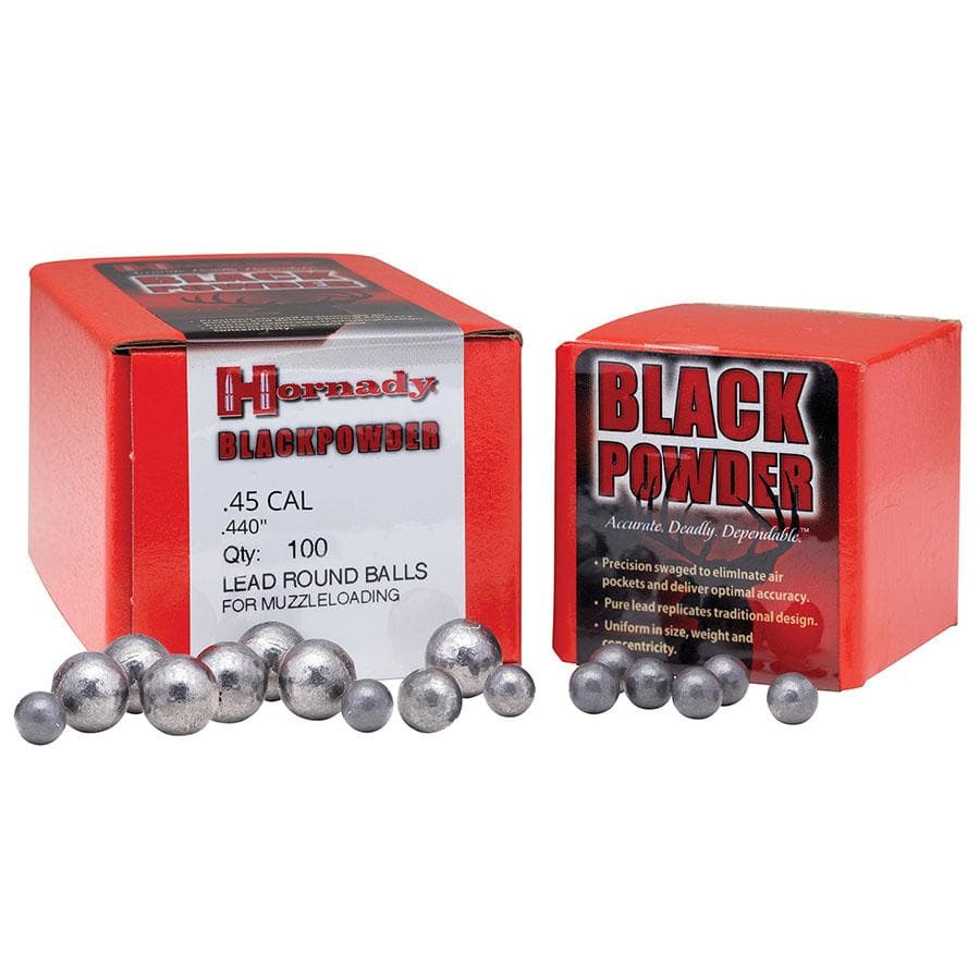 Hornady Lead Round Ball .45 cal .440" 100/ct