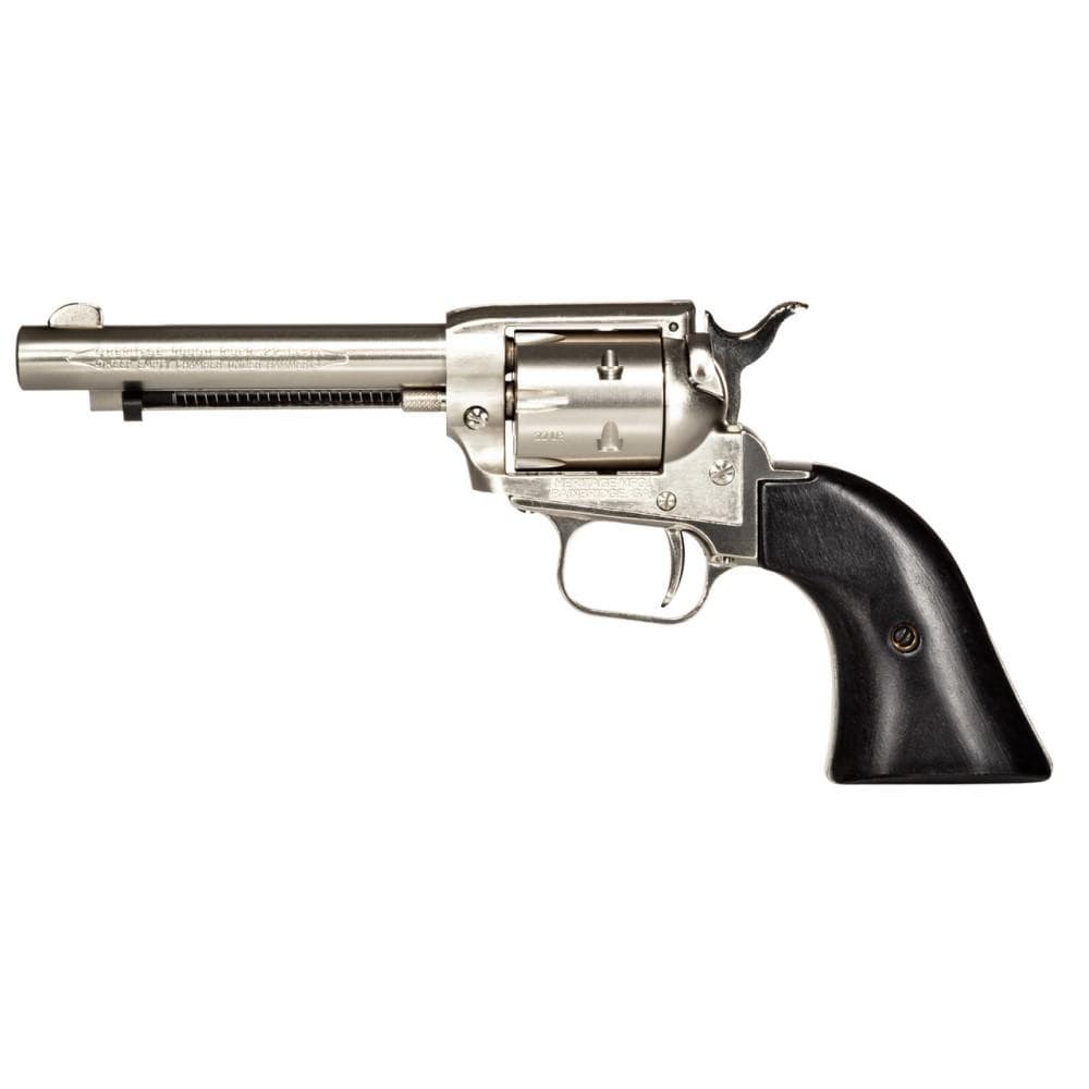 Heritage Rough Rider Handgun .22 LR 6rd Capacity 4.75" Barrel Silver with Black Grips