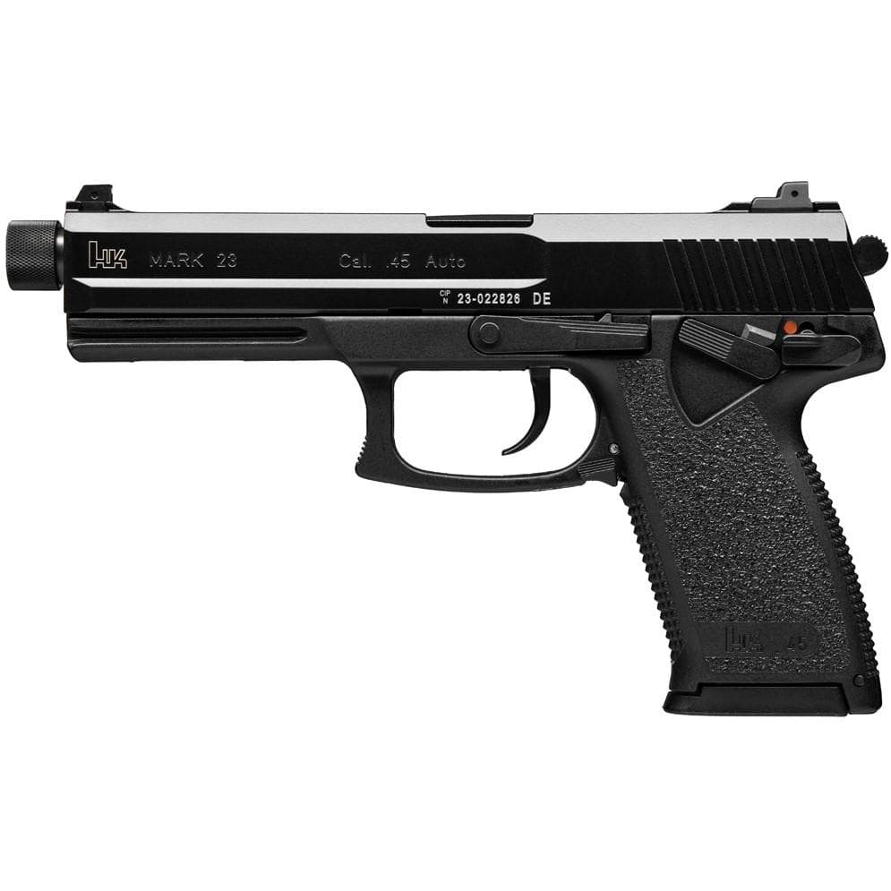 H&K Mark 23 Handgun .45 ACP 12rd Magazines (2) 5.87" Threaded Barrel Black