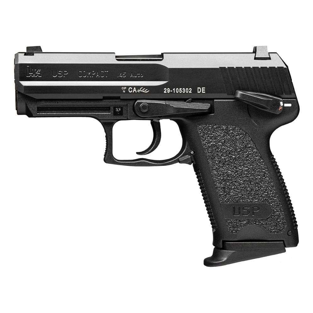 H&K USP9 Compact 9mm Luger 13rd Magazines(2) 3.58" Barrel V1 DA/SA Decocking Lever