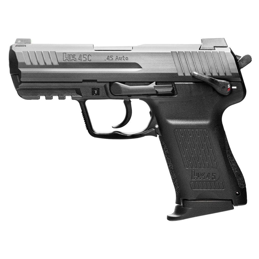 H&K HK45 Compact Handgun .45 Auto 8rd Magazines(2) 3.94" Barrel DA/SA V1 Decocking Lever & Safety
