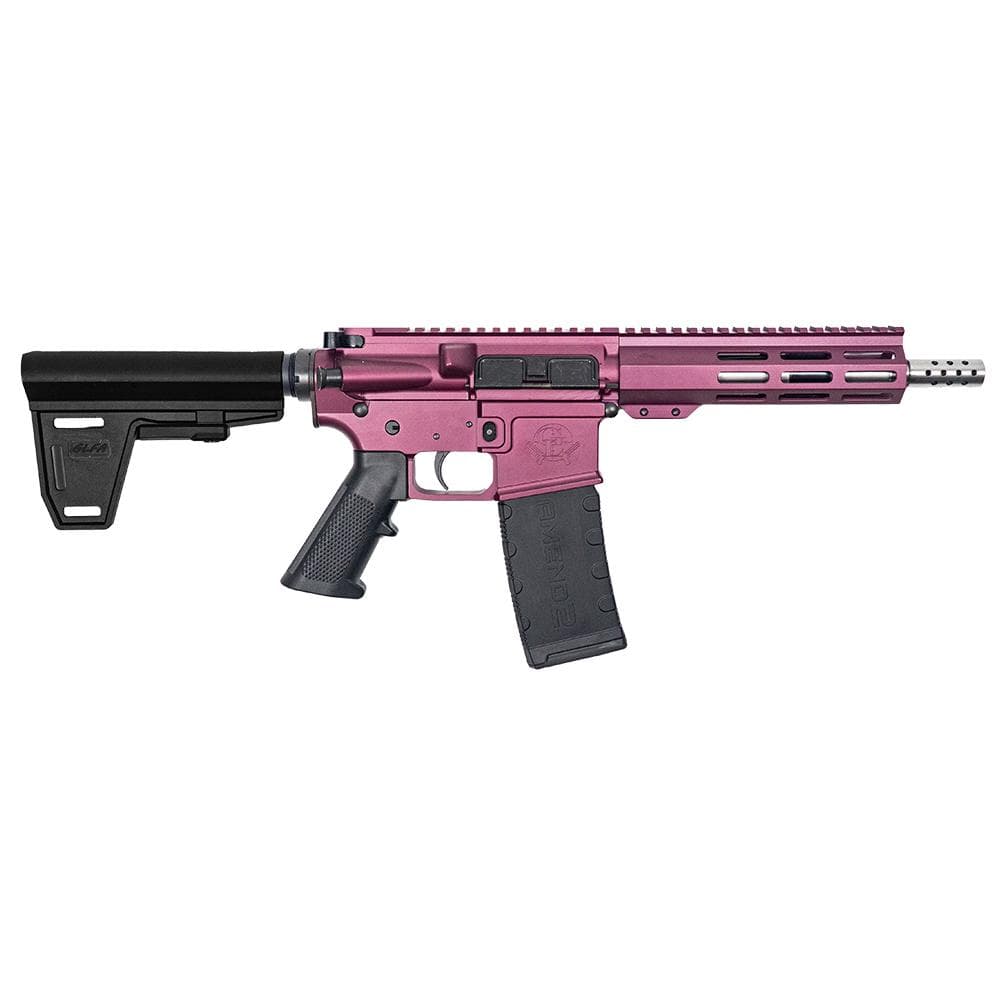 GLFA 223 Wylde Braced Pistol .223 Wylde 30rd Magazine 7.5" Stainless Steel Barrel Black Cherry Finish