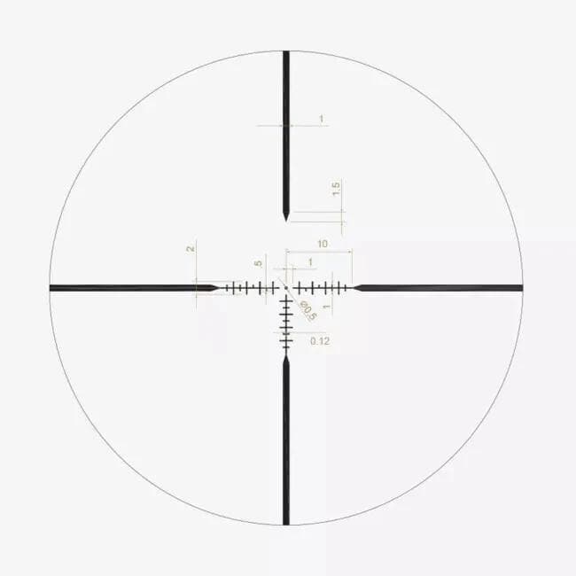 REFURBISHED Riton X1 Series Primal Rifle Scope 4-16x44 1" SFP RUT Black