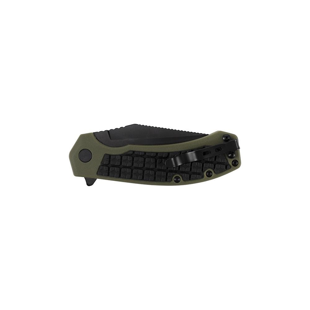Kershaw Faultline Folder Knife 3" Drop Point Blade Olive