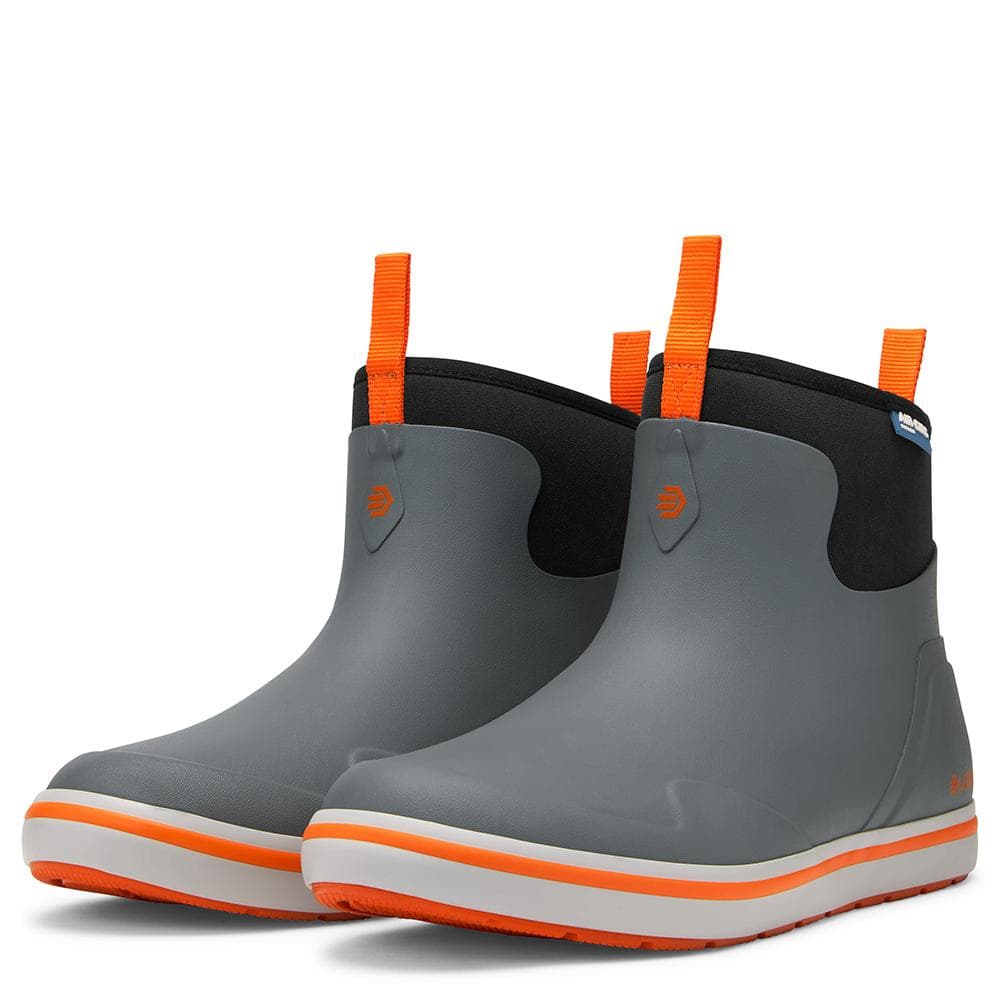 LaCrosse Mens Alpha Deck Boot 6" Grey/Orange Size 9
