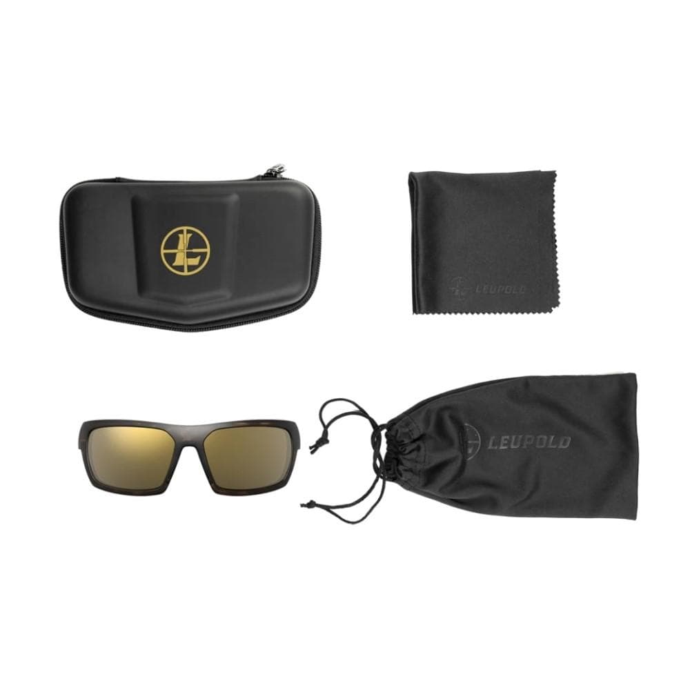 Leupold Packout Shooting Glasses Matte Tortoise with Bronze Mirror