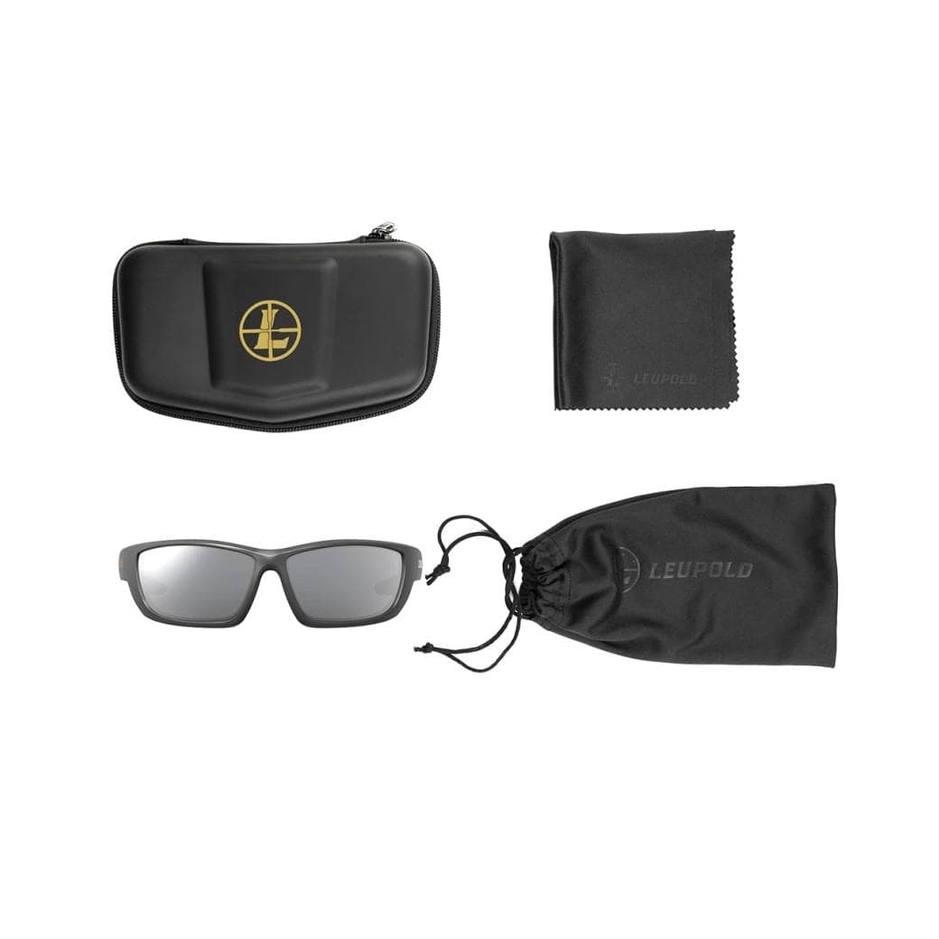 Leupold Cheyenne Sunglasses Matte Black with Shadow Gray Flash Lens