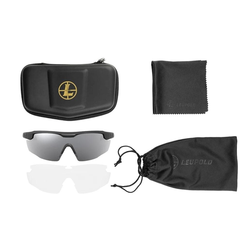 Leupold Sentinel Sunglasses Matte Black Shadow Grey Flash
