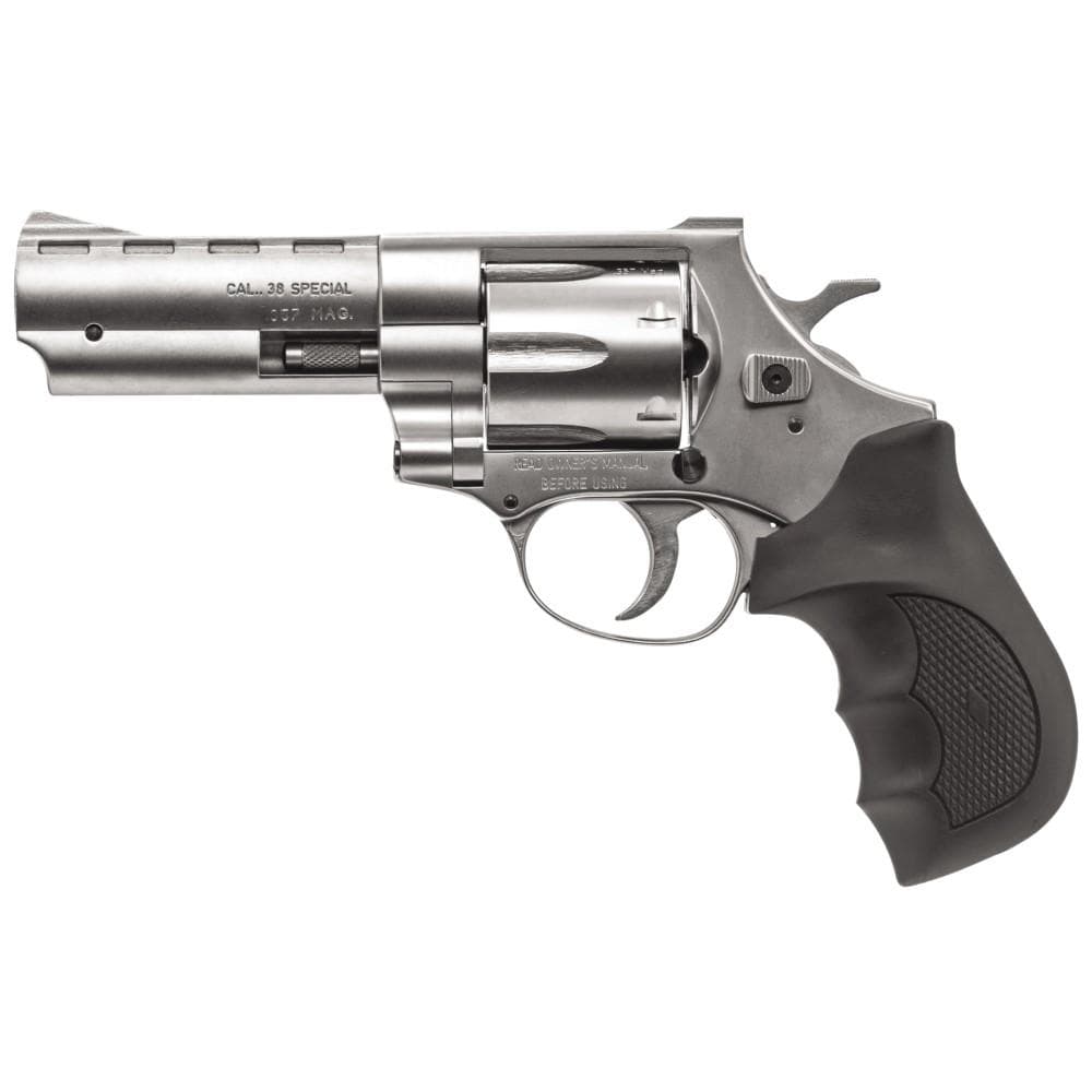 EAA Weihrauch Windicator Handgun .357 Mag/.38 Spl 6rd Capacity 4" Barrel Nickel with Black Grip