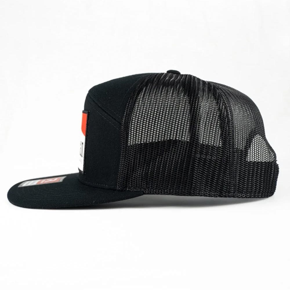 Nine Line American 7-Panel Richardson Trucker Hat Black