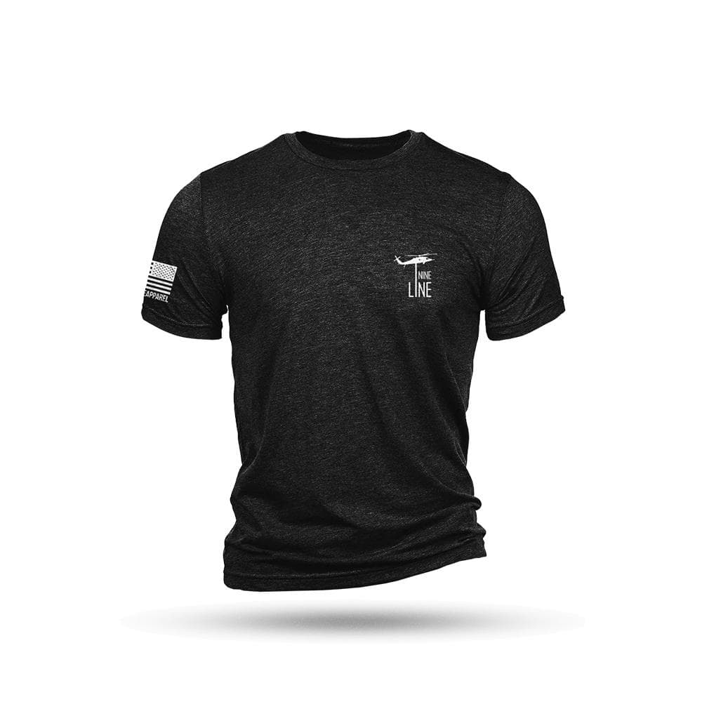 Nine Line America Short Sleeve Shirt Black Triblend 3XL