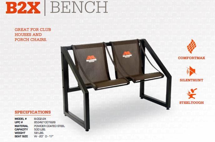 Millennium B2X 2-person Bench