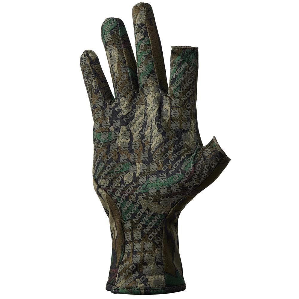 Nomad Fingerless Turkey Glove Mossy Oak Greenleaf M/L