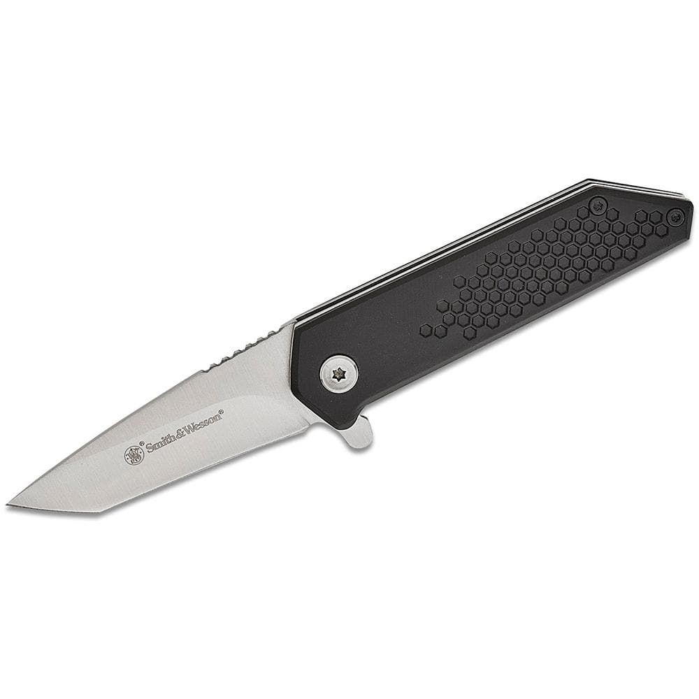Smith & Wesson Extreme Ops Spring Assist Folding Knife 2-1/2" Tanto Blade Black Box