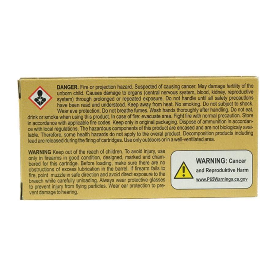 Patriot Sports Brass Case Handgun Ammunition 9mm Luger 124gr FMJ 1148 fps 1000/ct (Case of 20-50/ct Boxes)