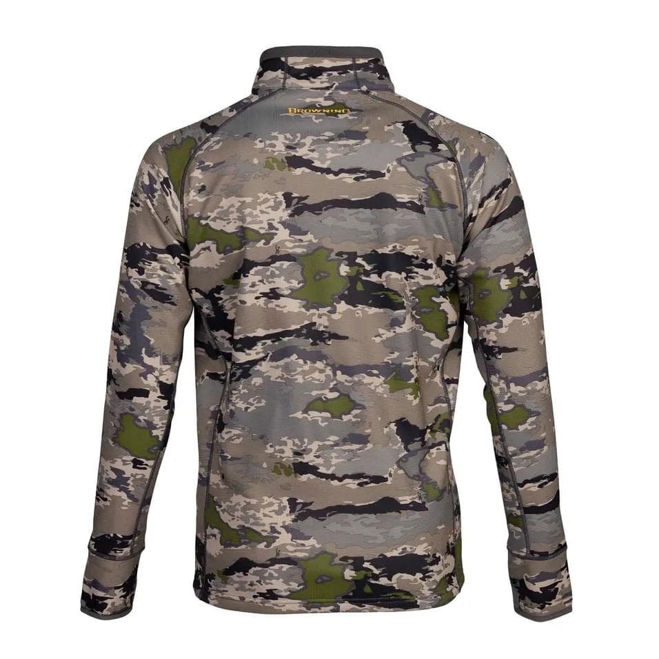Browning Monroe 1/4 Zip Long Sleeve Shirt Ovix Camo 2XL