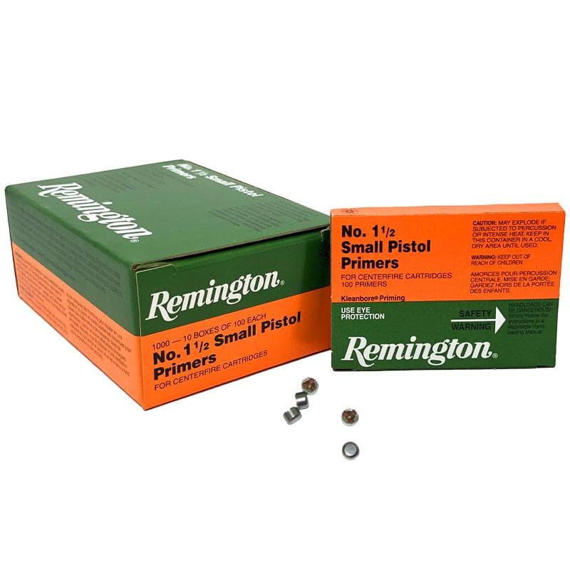 Remington Centerfire Primers-1-1/2 Small Pistol 1000/ct