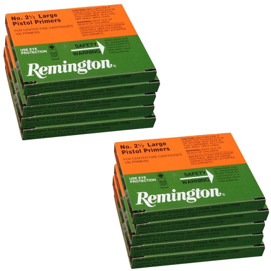 Remington Centerfire Primers- 2-1/2 Large Pistol 1000/ct