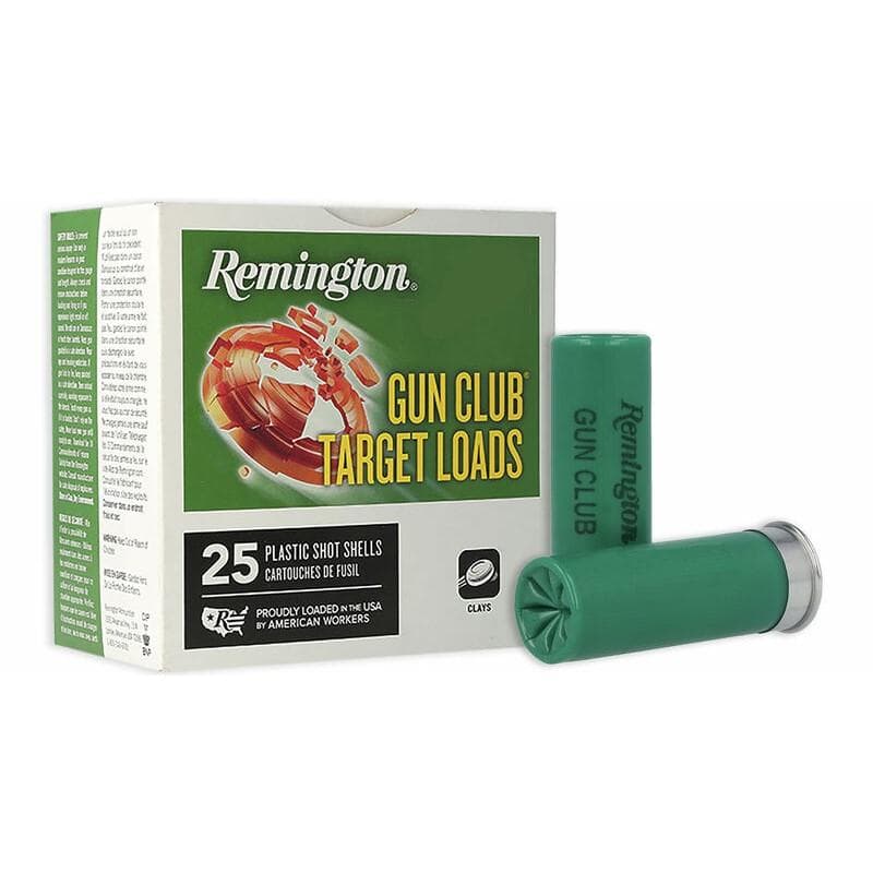 Remington Gun Club Target Load Shotshells 12 ga 2-3/4" 1-1/8 oz 1200 fps #8 250/ct Case (10 boxes of 25)