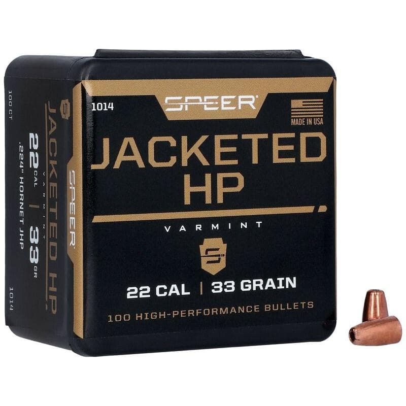 Speer TNT Varmint Rifle Bullet .22 Hornet .224" 33 gr Hornet JHP 100/ct