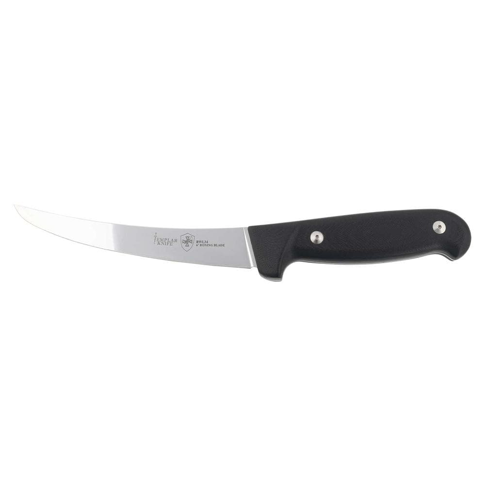 Templar Knives Boning Knife 6" Trailing Point Blade Black