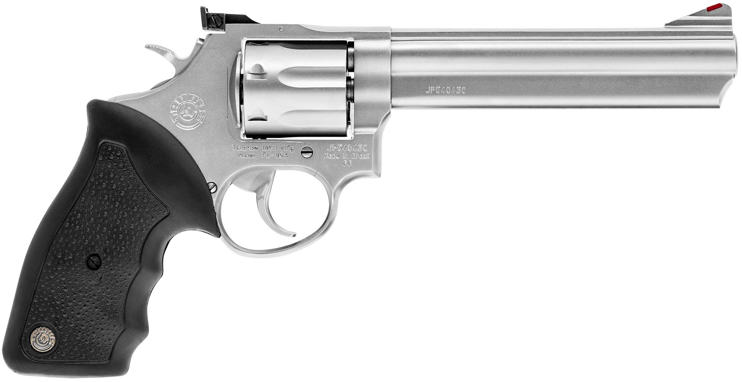 Taurus 66 Handgun .357 Mag 7rd Capacity 6" Barrel Stainless Finish Hogue Grip