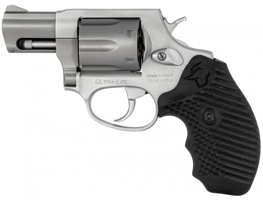 Taurus 856 Ultra Lite Handgun .38 Spl(+P) 6rd Capacity 2" Barrel Stainless Frame VZ BLack Operator II Grip
