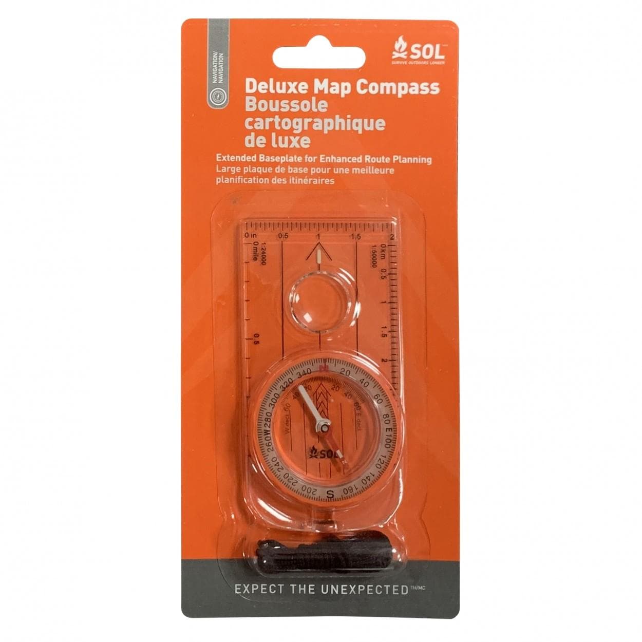 Survive Outdoors Longer Deluxe Map Compass
