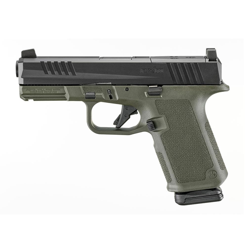 Ruger RXM Handgun 9mm Luger 15rd Magazines(2) 4" Barrel ODG Poly Frame Front Night Sight