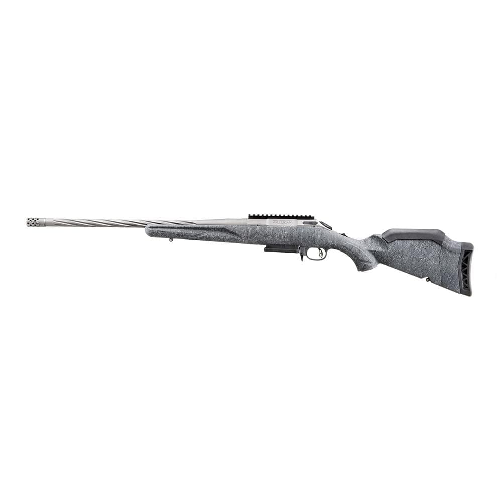 Ruger American Rifle Gen II 243 Win 3rd Magazine 20" Fluted Threaded Barrel Gray Splatter Stock