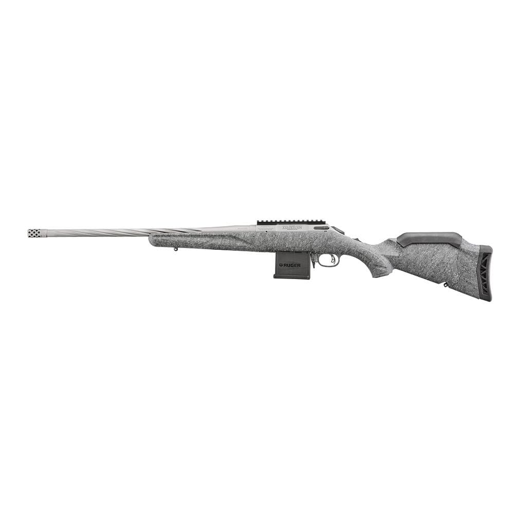 Ruger American Rifle Gen II .204 Ruger 10rd Magazine 20" Fluted Threaded Barrel Gray Splatter Stock