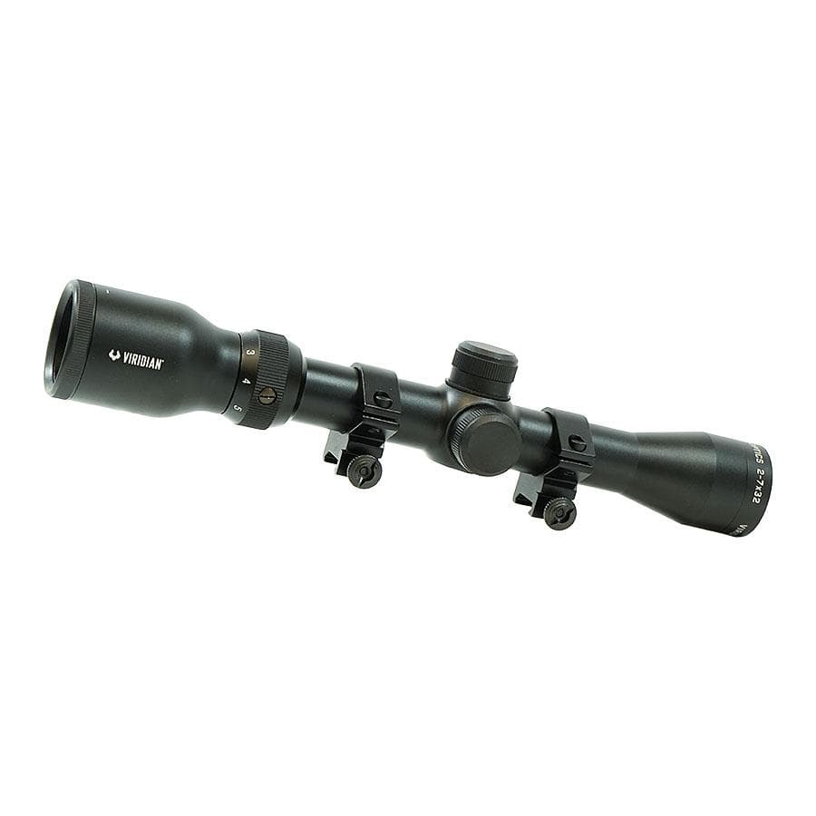 Viridian EON Rifle Scope 2-7x32 R4 Black with Rings Retail Box