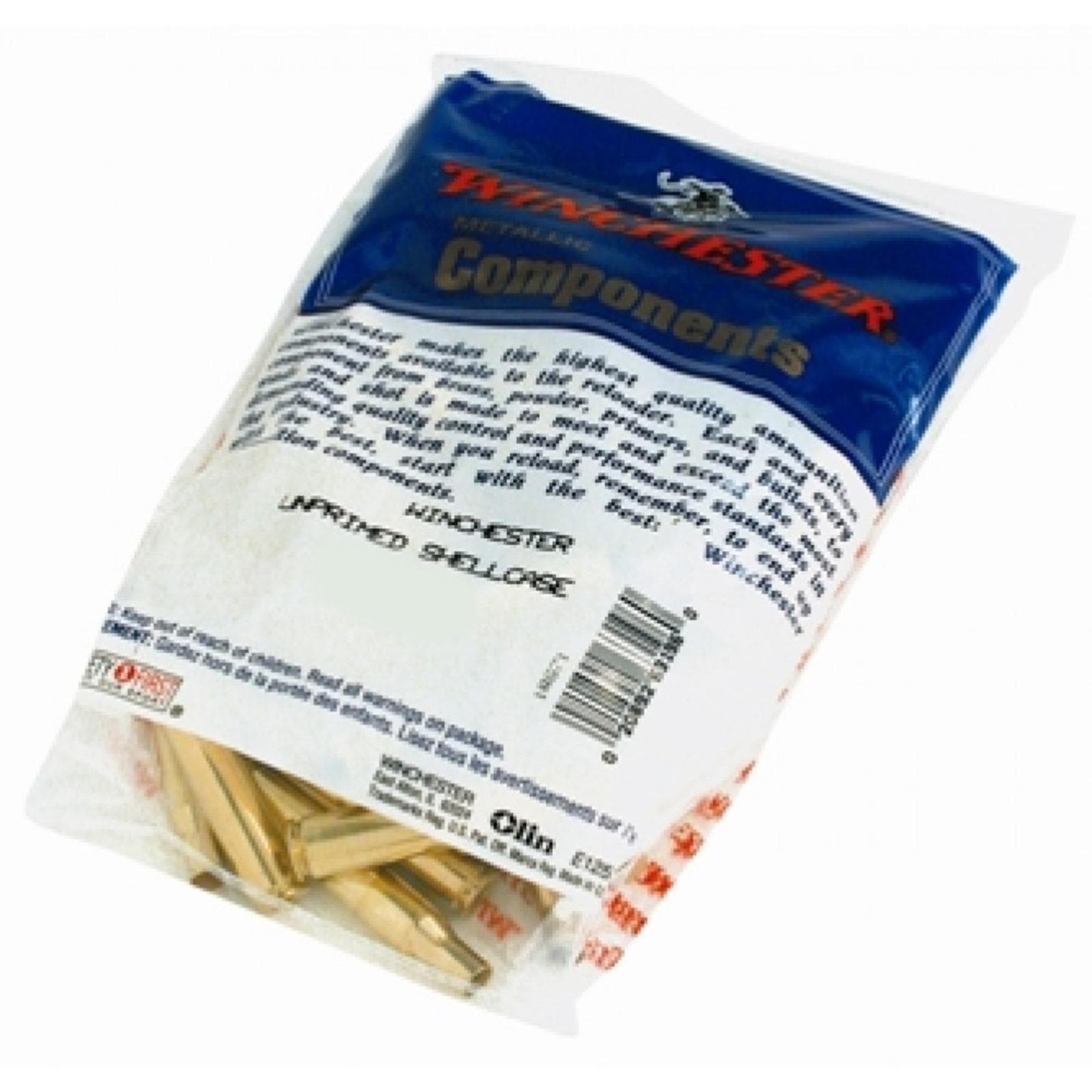 Winchester Unprimed Brass Handgun Cartridge Cases 100/ct .41 Rem Mag