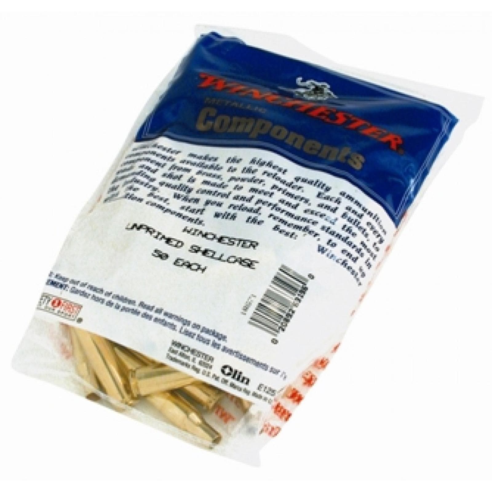 Winchester Unprimed Brass Rifle Cartridge Cases 50/ct 6mm Rem