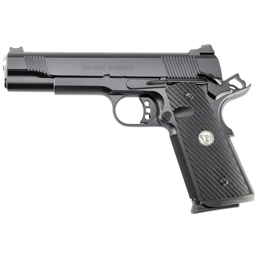 Wilson Combat CQB Elite Full Size Handgun .45 ACP 8rd Magazines (2) 5" Barrel Black Armor-Tuff Ambidextrous Safety