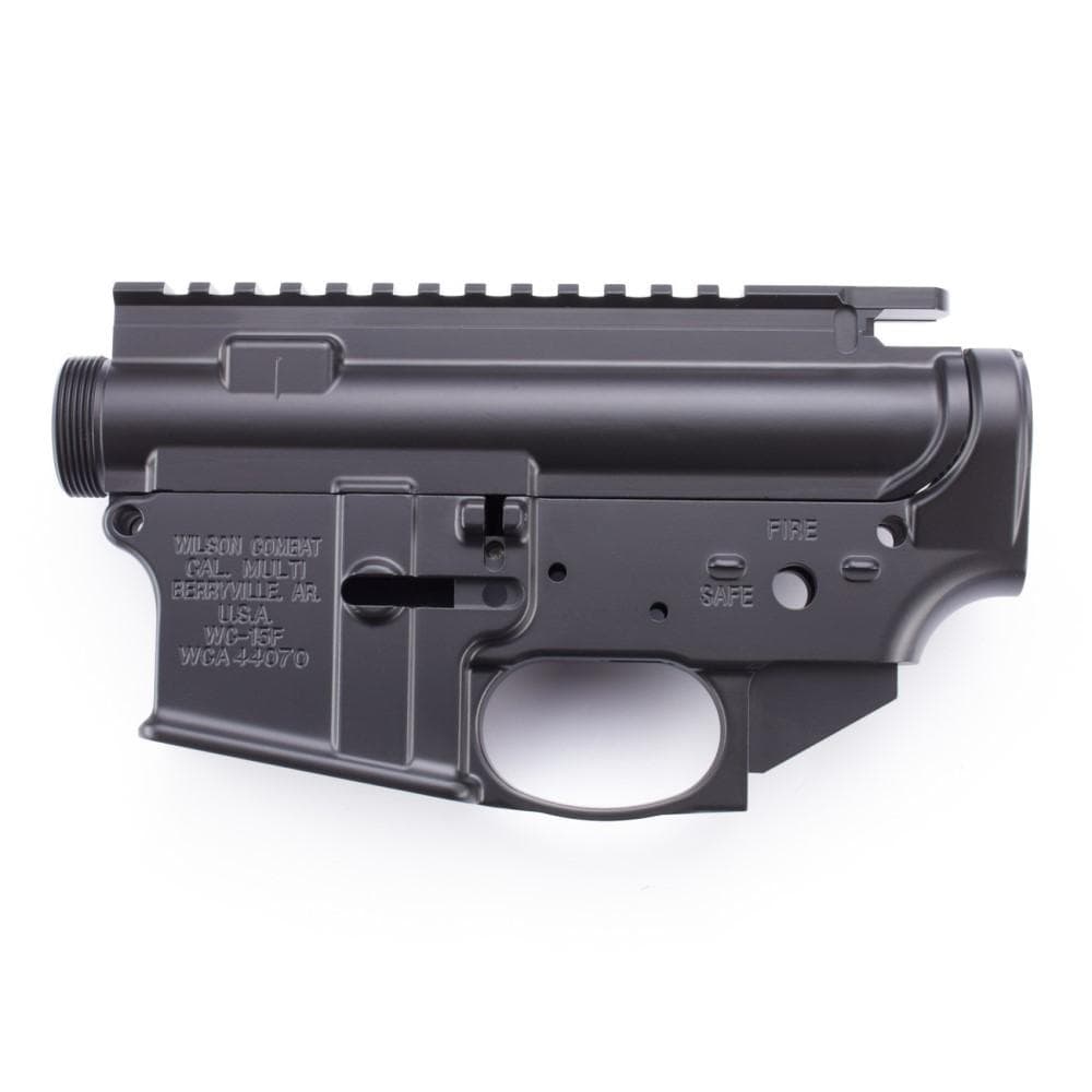 Wilson Combat AR-15 Receiver Set Lower/Upper Matched Set Forged Closed Triggerguard Black
