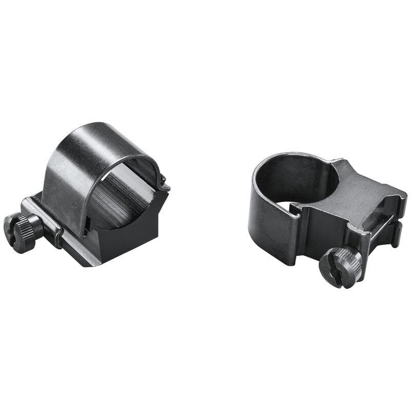 Weaver 1" Ring Detachable Top Mount Medium EXT Black Clam
