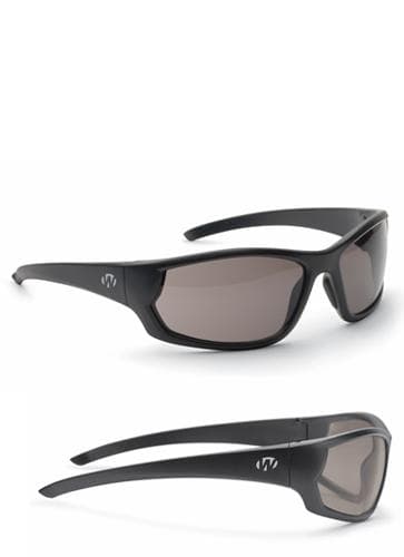 Walker's IKON Carbine Shooting Glasses Black with Smoke Lens