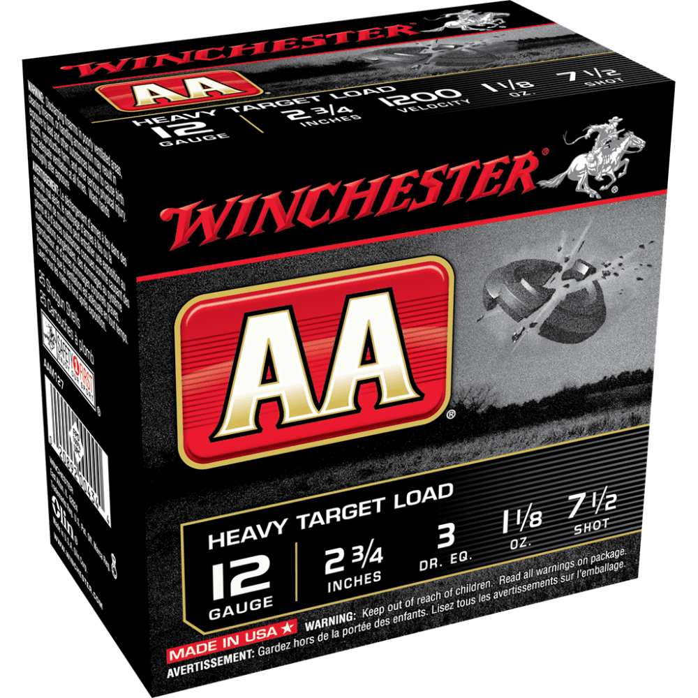 Winchester AA Target 12 ga 2 3/4" 1 1/8 oz #7.5 - 25/ct