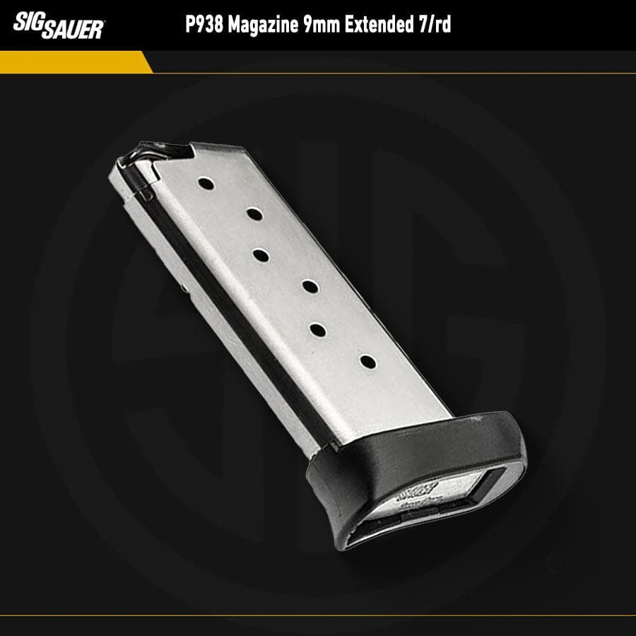 Sig Sauer P938 Magazine 9mm Extended 7/rd