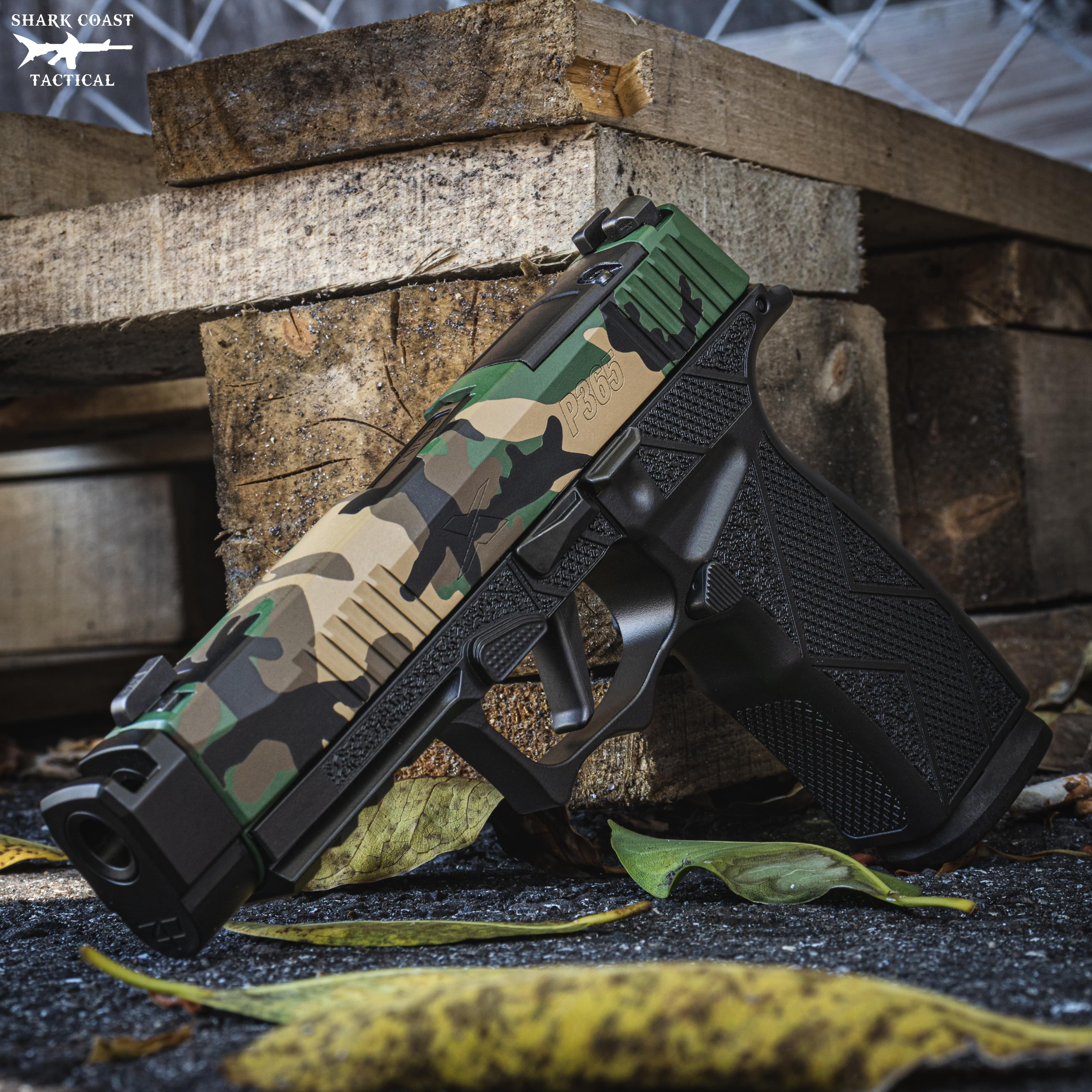 Sig Sauer P365 XMACRO TACOPS "Muilticam" Slide Handgun 9mm Luger 17rd Magazines(3) 3.7" Barrel w/Comp